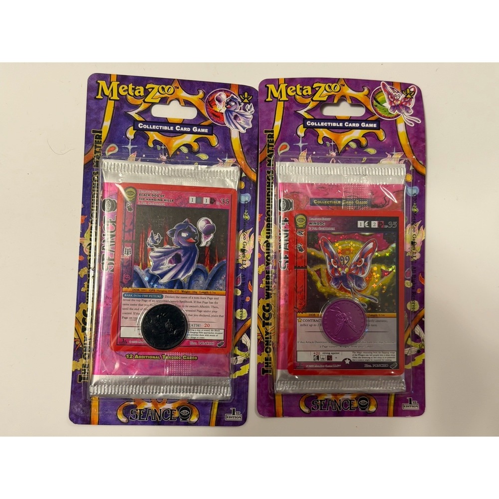 Metazoo TCG: Seance 1st Ed. Blister Pack Sealed W/ Coin - Promo BLACK DOG OF ..
